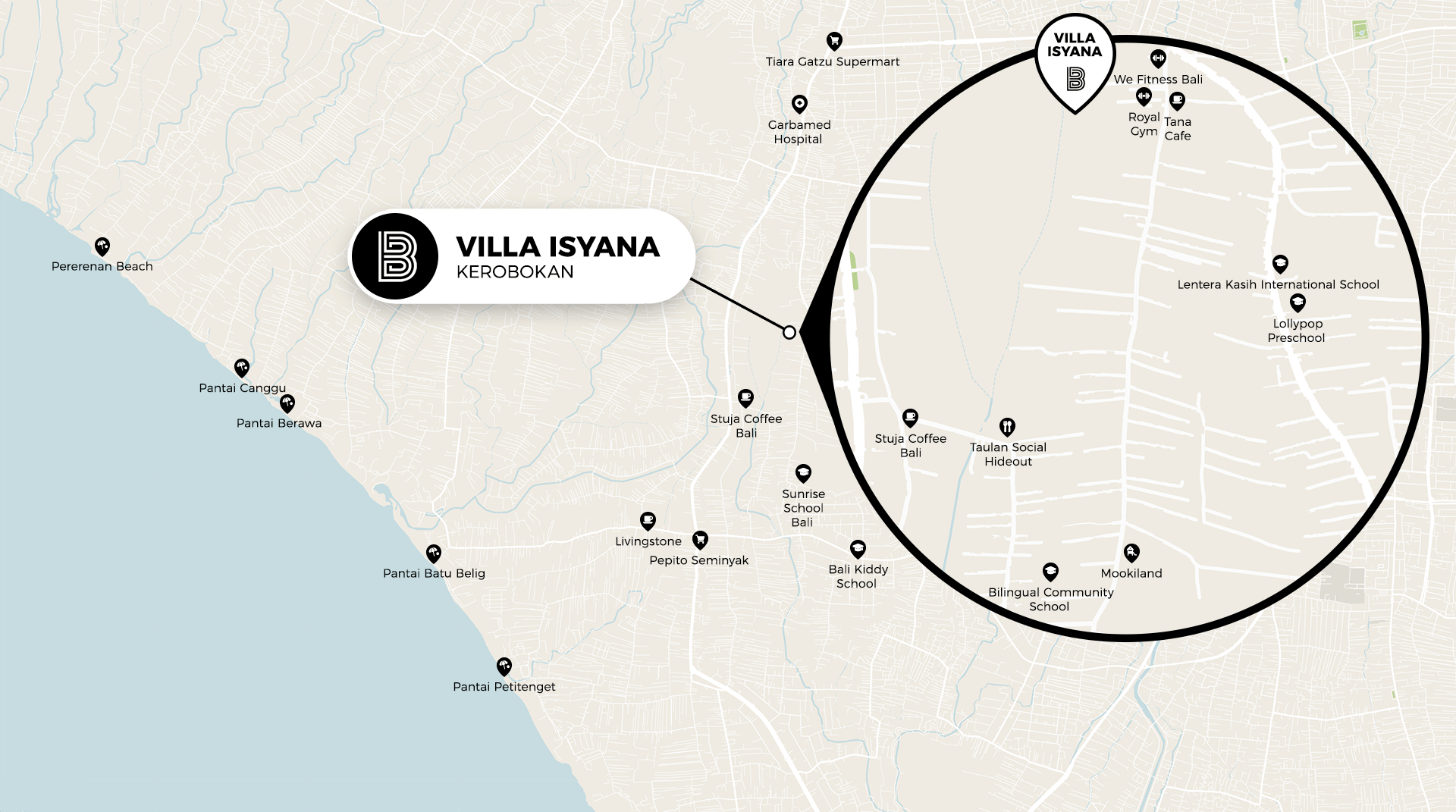 Villa Isyana Location