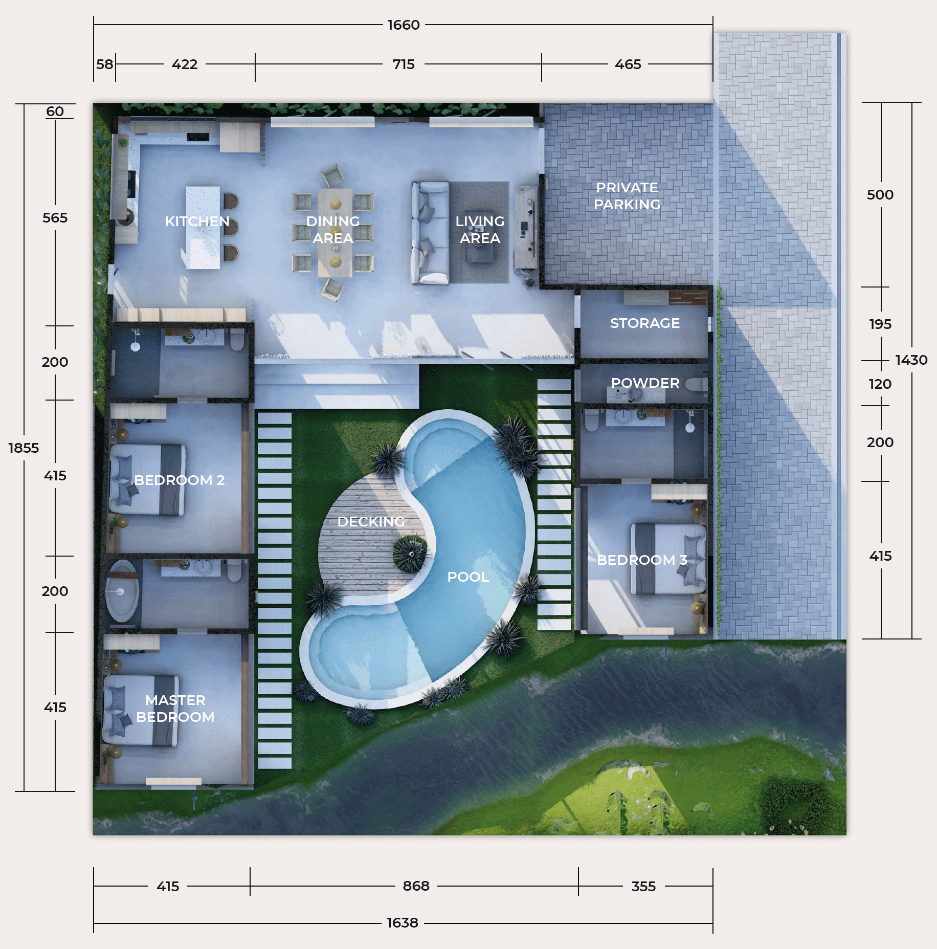 Villa Isyana Floorplan